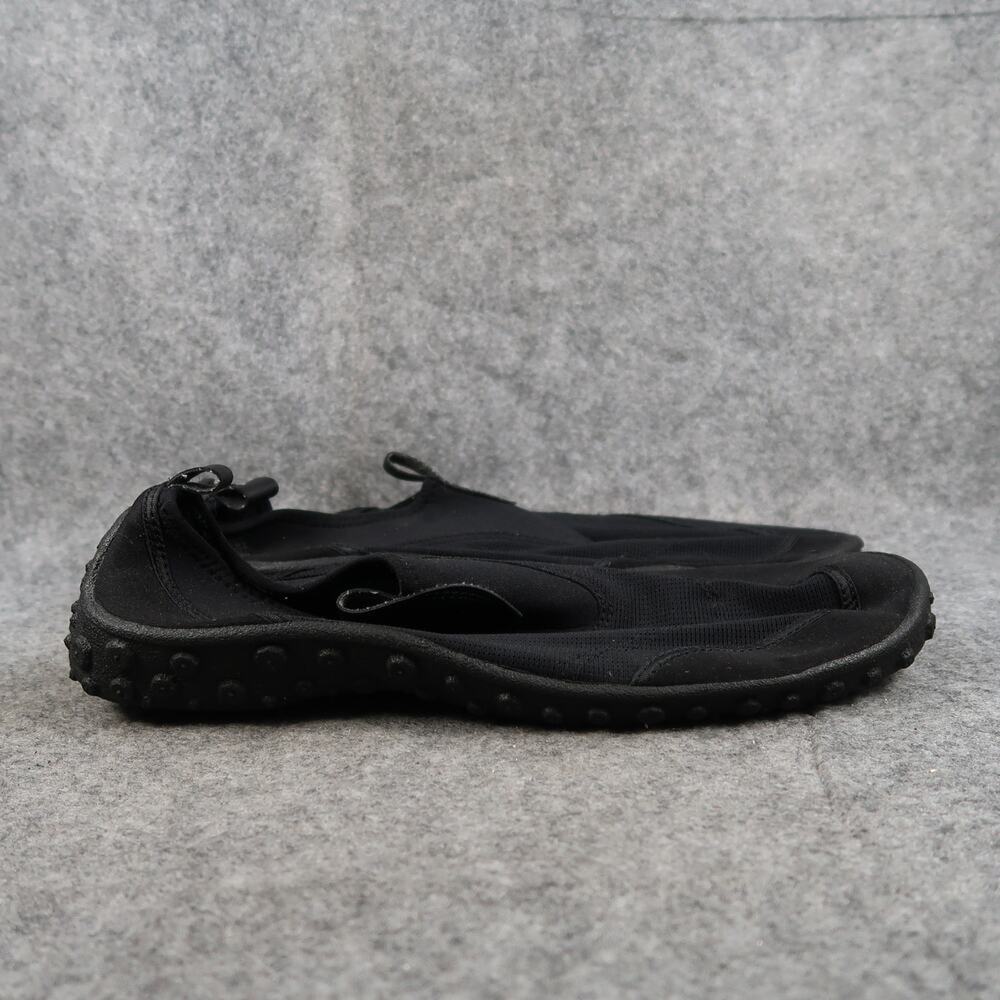 Laguna Water Shoes Mens 12 Slip On Flat Black Sport Casual Hard Sole Surf Beach